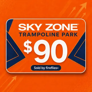 $90.00 USD SKY ZONE TRAMPOLINE PARK GIFT CARDS