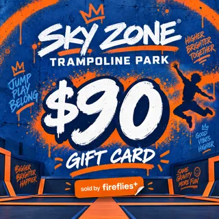 $90.00 USD SKY ZONE TRAMPOLINE PARK GIFT CARDS