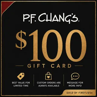 $100.00 USD PF CHANGS GIFT CARDS