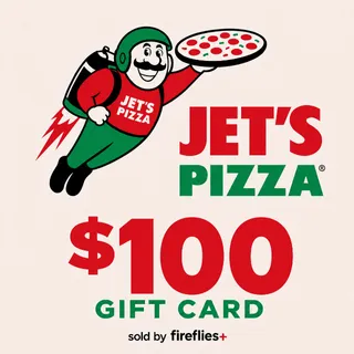 $100.00 USD JET'S PIZZA GIFT CARDS