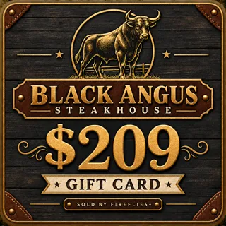 $209.00 USD BLACK ANGUS STEAKHOUSE GIFT CARDS
