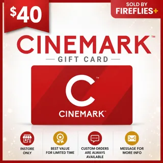 $40.00 USD CINEMARK GIFT CARDS