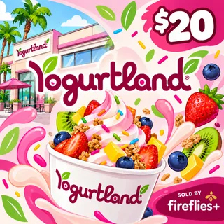 $20.00 USD YOGURTLAND GIFT CARDS