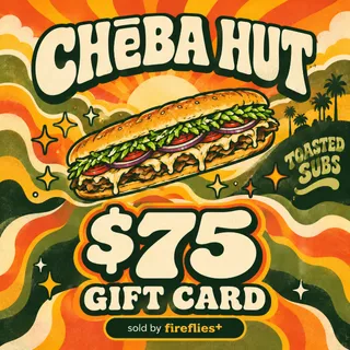 $75.00 USD CHEBA HUT GIFT CARDS