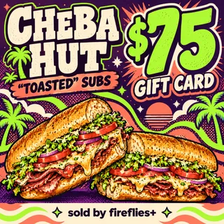 $75.00 USD CHEBA HUT GIFT CARDS