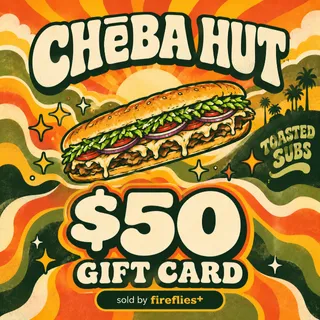 $50.00 USD CHEBA HUT GIFT CARDS