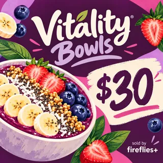 $30.00 USD VITALITY BOWLS GIFT CARDS