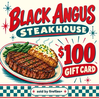 $100.00 USD BLACK ANGUS STEAKHOUSE GIFT CARDS