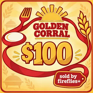 $100.00 USD GOLDEN CORRAL GIFT CARDS