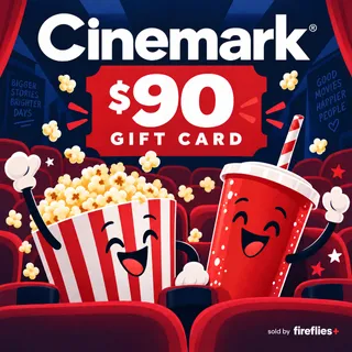 $90.00 USD CINEMARK  GIFT CARDS