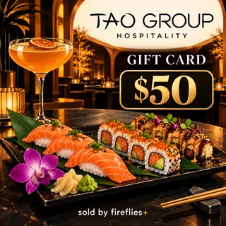 $50.00 USD TAO GROUP HOSPITALITY GIFT CARDS