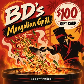 $100.00 USD BDS MONGOLIAN GRILL GIFT CARDS