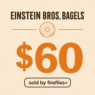 $60.00 USD EINSTEIN BROS BAGELS GIFT CARDS
