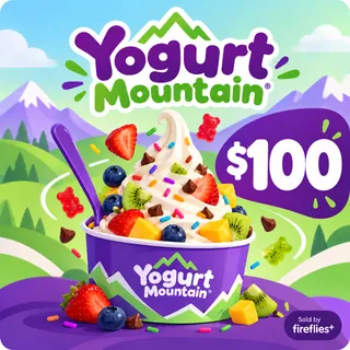 $100.00 USD YOGURT MOUNTAIN GIFT CARDS