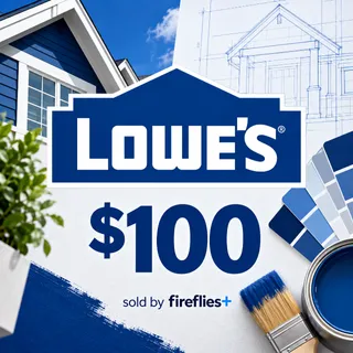 $100.00 USD LOWES GIFT CARDS