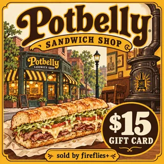 $15.00 USD POTBELLY SANDWICH SHOP GIFT CARDS