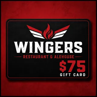 $75.00 USD WINGERS RESTAURANT & ALEHOUSE GIFT CARDS