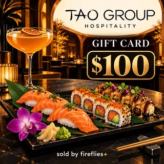 $100.00 USD TAO GROUP HOSPILALITY GIFT CARDS