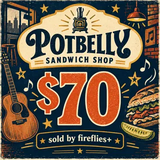 $70.00 USD POTBELLY SANDWICH SHOP GIFT CARDS
