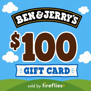 $100.00 USD BEN & JERRYS GIFT CARDS