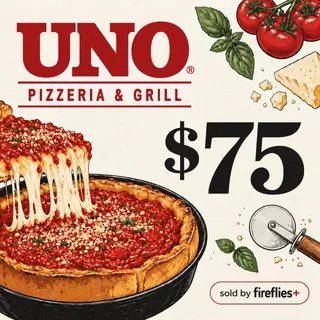 $75.00 USD UNO PIZZERIA & GRILL GIFT CARDS