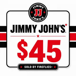 $45.00 USD JIMMY JOHN'S GIFT CARDS