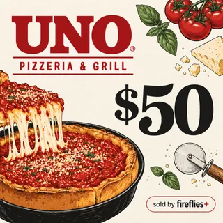 $50.00 USD UNO PIZZERIA & GRILL GIFT CARDS