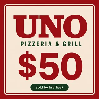 $50.00 USD UNO PIZZERIA & GRILL GIFT CARDS
