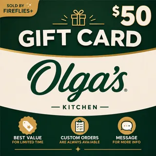 $50.00 USD OLGA'S KITCHEN GIFT CARDS