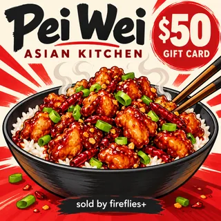 $50.00 USD PEI WEI ASIAN KITCHEN GIFT CARDS