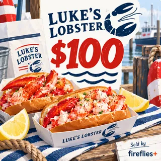 $100.00 USD LUKES LOBSTER GIFT CARDS