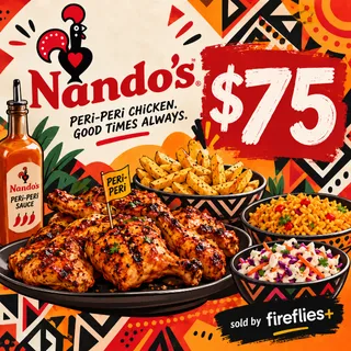$75.00 USD NANDOS GIFT CARDS