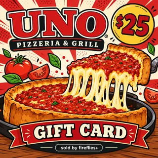 $25.00 USD UNO PIZZERIA & GRILL GIFT CARDS
