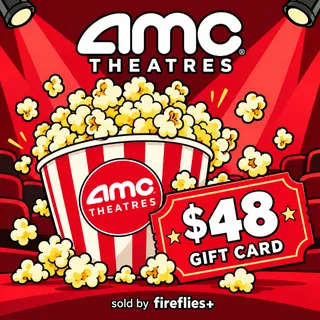 $48.00 AMC THEATRES GIFT CARDS