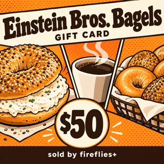 $50.00 USD EINSTEIN BROS BAGELS GIFT CARDS