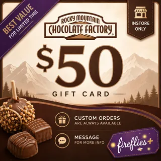 $50.00 USD ROCKY MOUNTAIN CHOCOLATE FACTORY