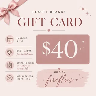 $40.00 USD BEAUTY BRANDS GIFT CARDS