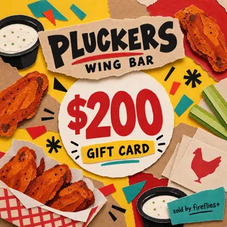 $200.00 USD PLUCKERS WING BAR GIFT CARDS