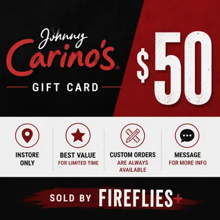 $50.00 USD JOHNNY CARINO'S GIFT CARDS