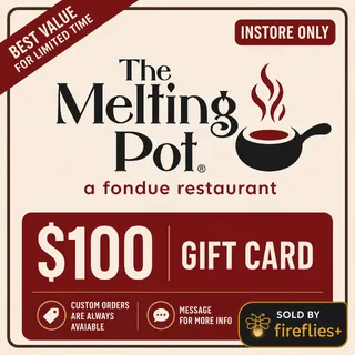 $100.00 USD THE MELTING POT GIFT CARDS