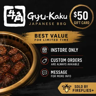 $50.00 USD GYU-KAKU JAPANESE BBQ GIFT CARDS