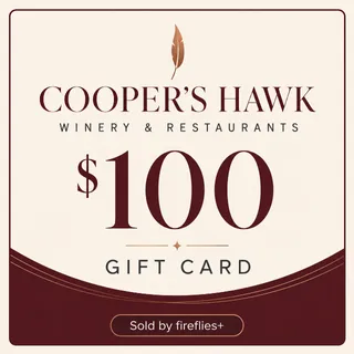$100.00 USD COOPERS HAWK GIFT CARDS