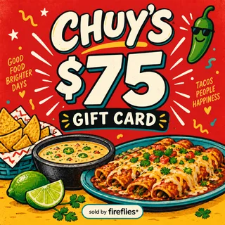 $75.00 USD CHUYS GIFT CARDS
