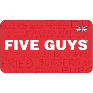 $25.00 USD FIVE GUYS GIFT CARDS