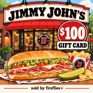 $100.00 USD JIMMY JOHNS GIFT CARDS