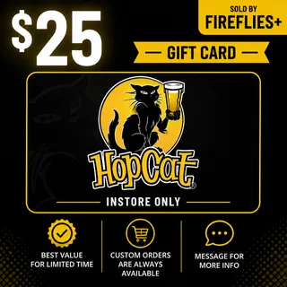 $25.00 USD HOP CAT GIFT CARDS
