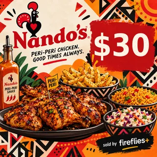 $30.00 USD NANDOS GIFT CARDS