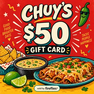$50.00 USD CHUYS GIFT CARDS