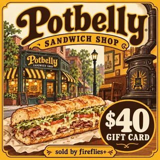 $40.00 USD POTBELLY SANDWICH SHOP GIFT CARDS