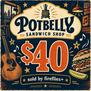$40.00 USD POTBELLY SANDWICH SHOP GIFT CARDS